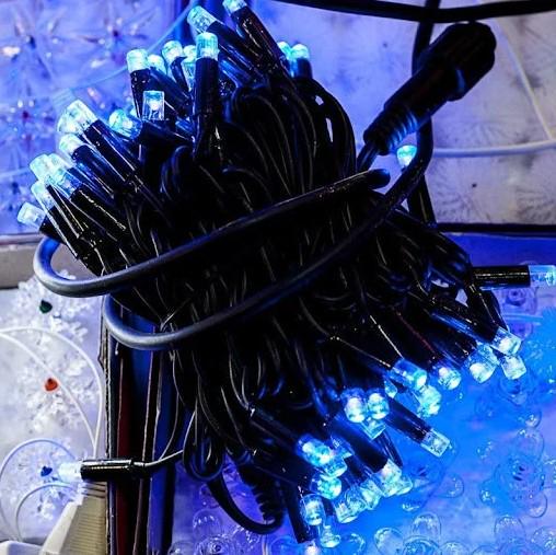 Гірлянда вуулична 100 LED 10 м світлодіодна Синій