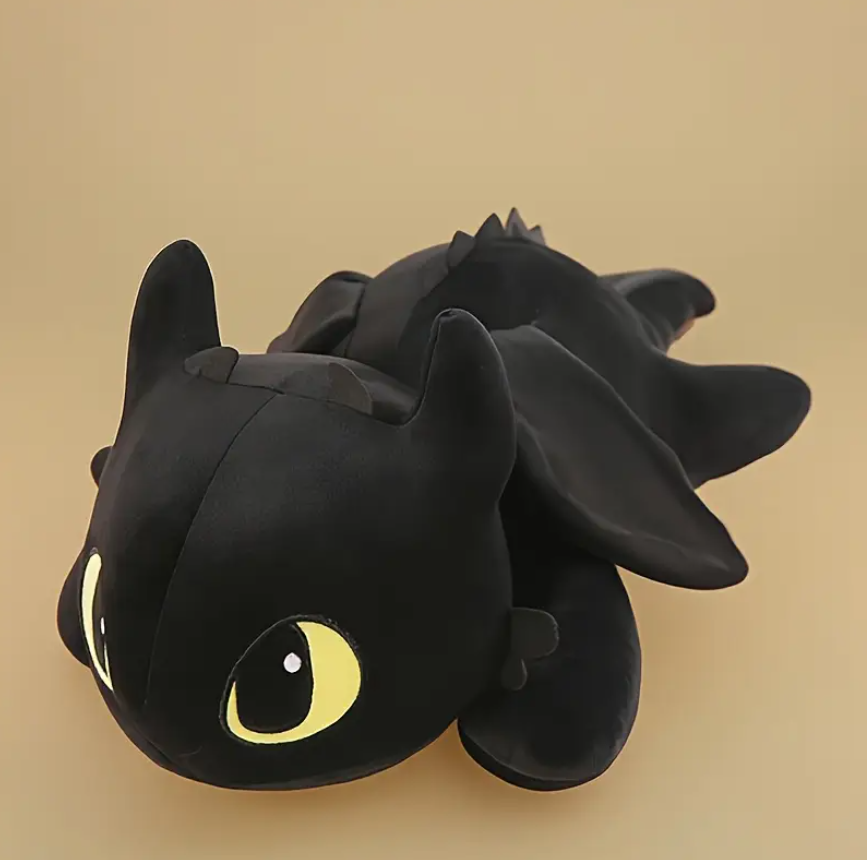 М'яка іграшка плюшева Беззубик Нічна Фурія Дракон 40 см Чорний (ЧБ156) - фото 2 М'яка іграшка плюшева Беззубик Нічна Фурія Дракон 40 см Чорний (ЧБ156) - фото 2