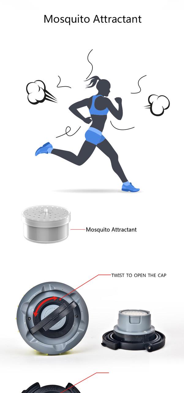 Знищувач комах SUNROZ Killer Lamp M5 IPX6 2в1 розумний ліхтар пастка для комарів і мух 2000 мА Зелений - фото 6 Знищувач комах SUNROZ Killer Lamp M5 IPX6 2в1 розумний ліхтар пастка для комарів і мух 2000 мА Зелений - фото 6