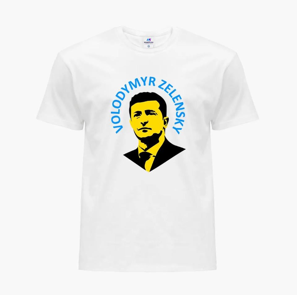 Футболка мужская "Vladimir Zelensky" XL Белый (9223-3680-3)