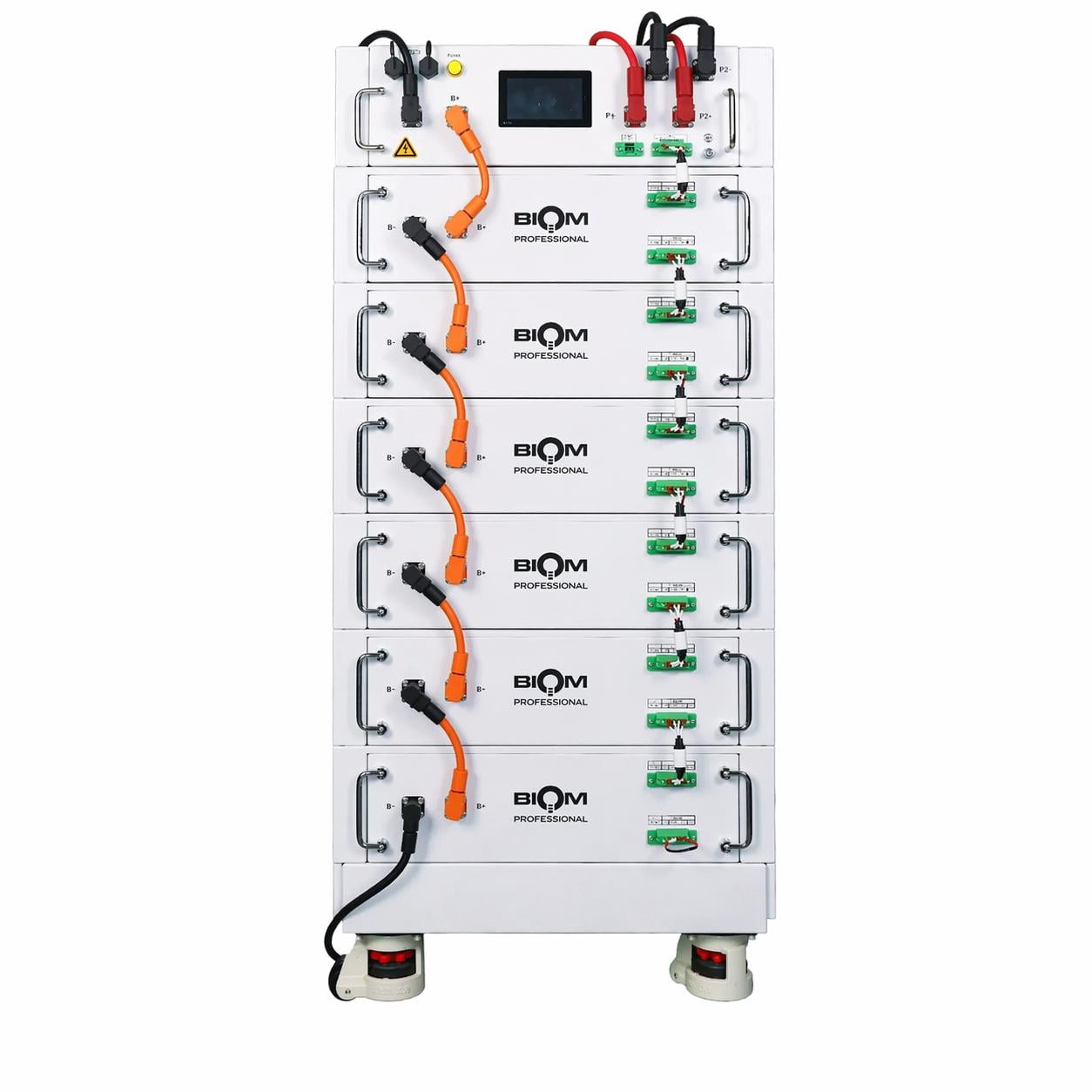 Система накопления энергии Biom Professional BIOM-HV1-06 30,72 кВт·ч 51,2V LiFePO4 6 батарей с BMS и платформой White (34064101)