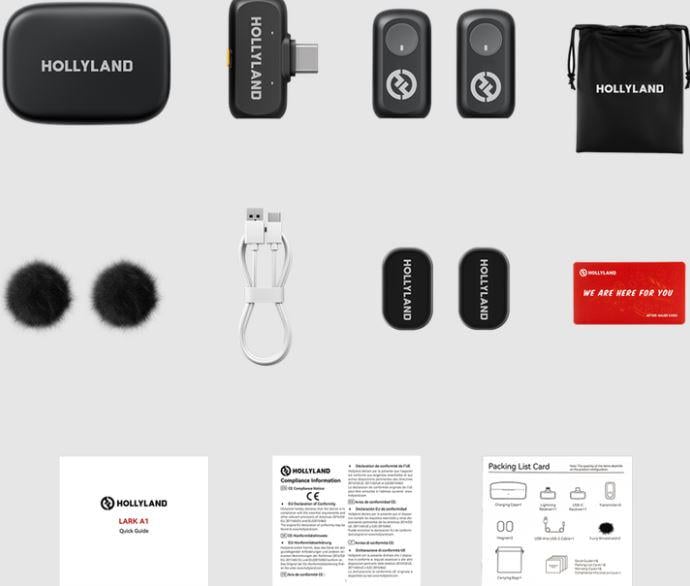 Радіосистема Hollyland Lark A1 Duo with USB-C Plug (20260216-0001) - фото 3 Радіосистема Hollyland Lark A1 Duo with USB-C Plug (20260216-0001) - фото 3