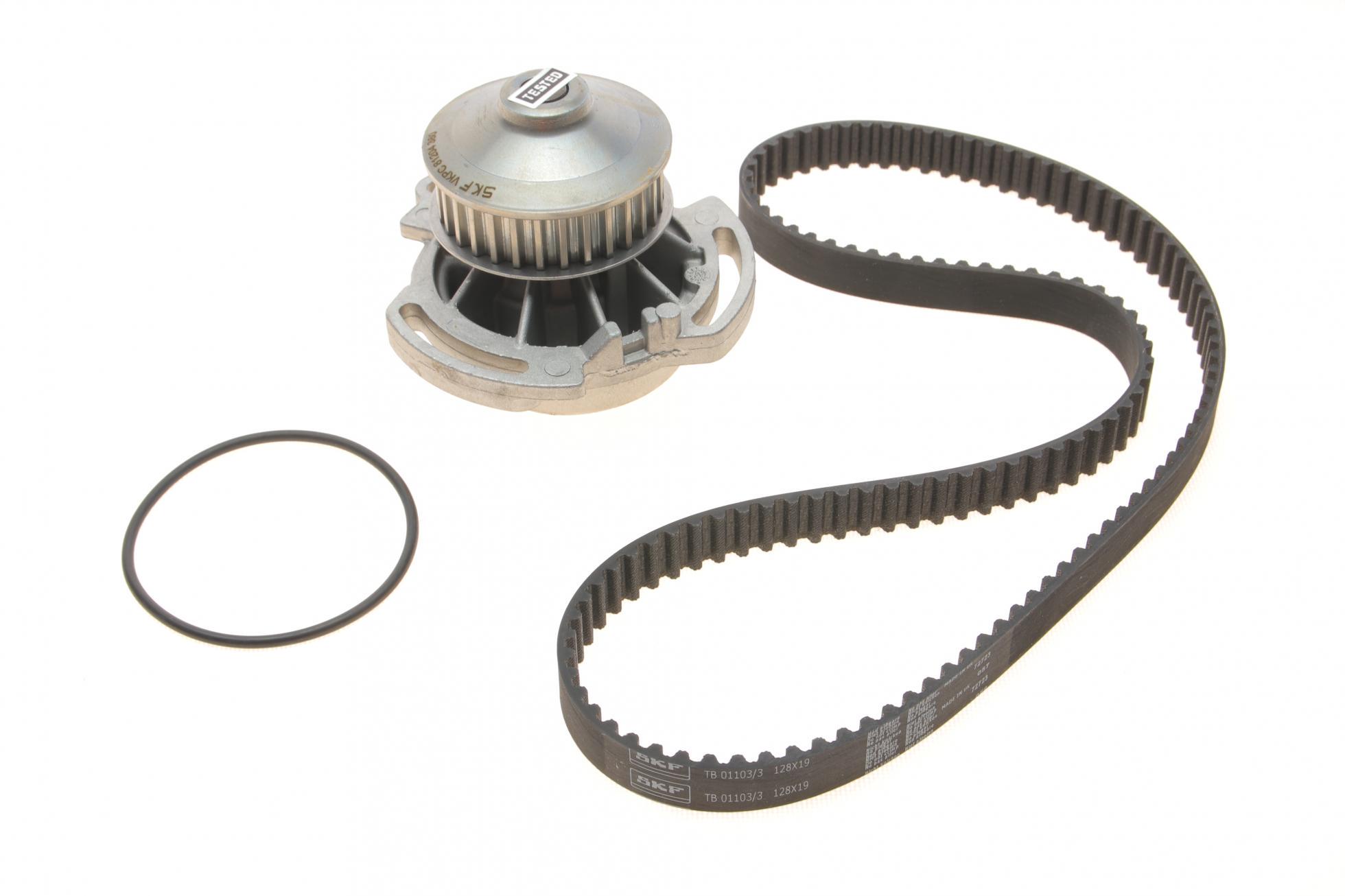 Комплект ГРМ і помпа SKF VW Golf/Jetta/Polo 86-97 19x128z (VKMC 01103)