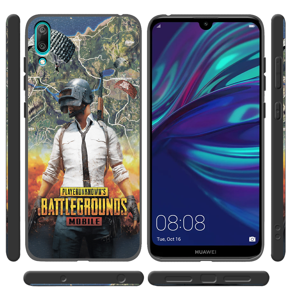 Чехол Boxface Huawei Y7 2019 PUBG Mobile Черный силикон (36044-up2309-37011) - фото 2