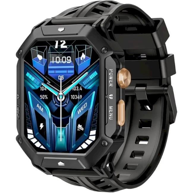 Смарт-часы Oukitel BT80 Rugged Outdoor Watch Black (6931940754668)