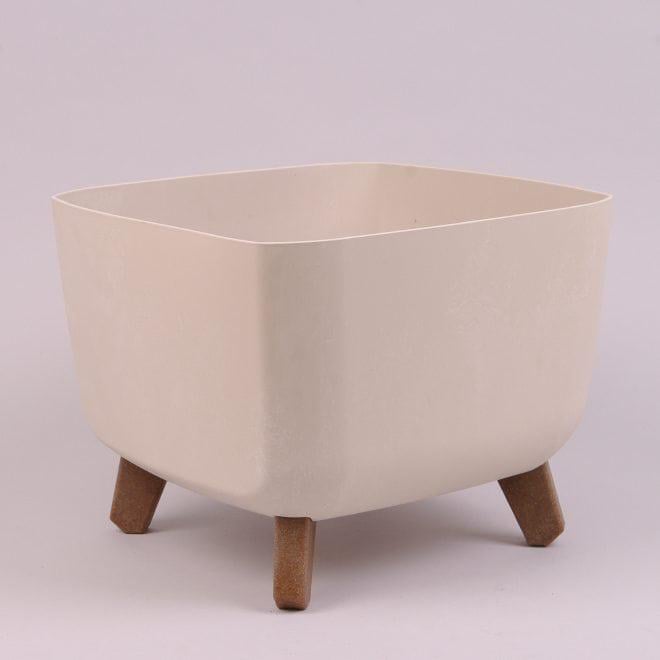 Горшок пластиковый Flora Gracia Square Beton Effect на ножках 29x29 см Кремовый (93482) Горшок пластиковый Flora Gracia Square Beton Effect на ножках 29x29 см Кремовый (93482)
