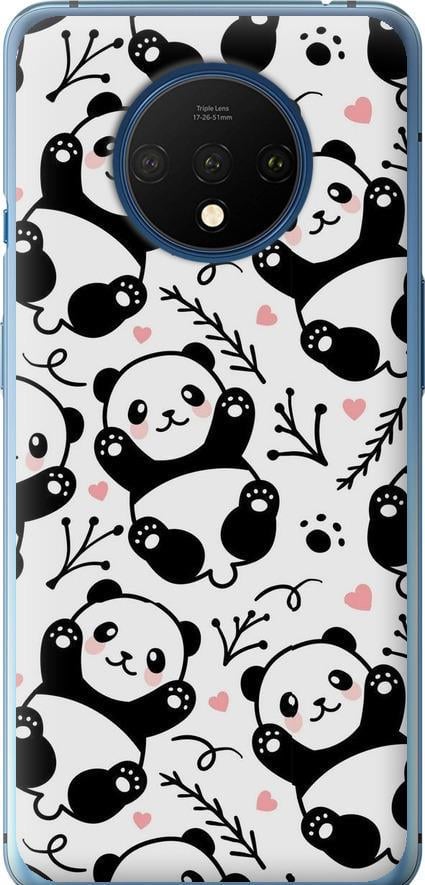 Чехол на OnePlus 7T Панды (4318t-1809-42517)