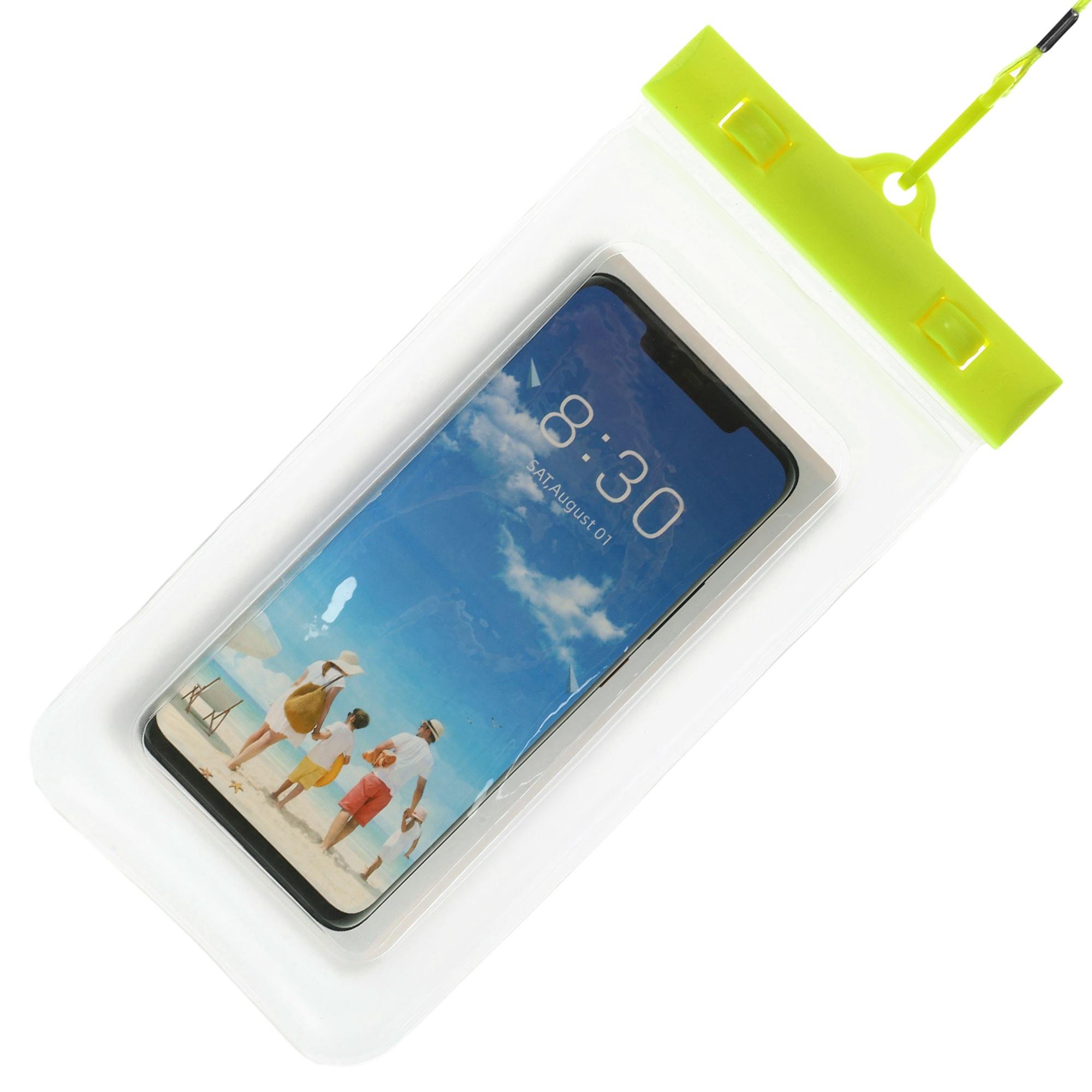 Чохол-гаманець на шию водонепроникний SP-Sport D3850 (TPU, внутрішні розміри-17x9см, лимонний) - фото 3 Чохол-гаманець на шию водонепроникний SP-Sport D3850 (TPU, внутрішні розміри-17x9см, лимонний) - фото 3