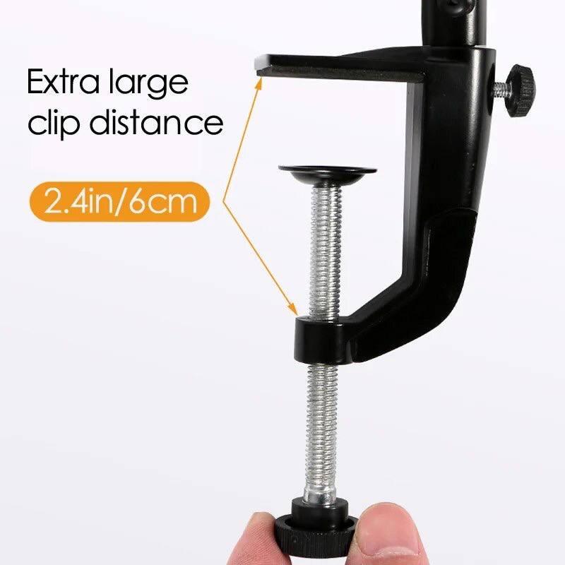 Настільна лампа LED FХ-021 на 15 Вт на металевій струбціні Чорний - фото 3 Настільна лампа LED FХ-021 на 15 Вт на металевій струбціні Чорний - фото 3