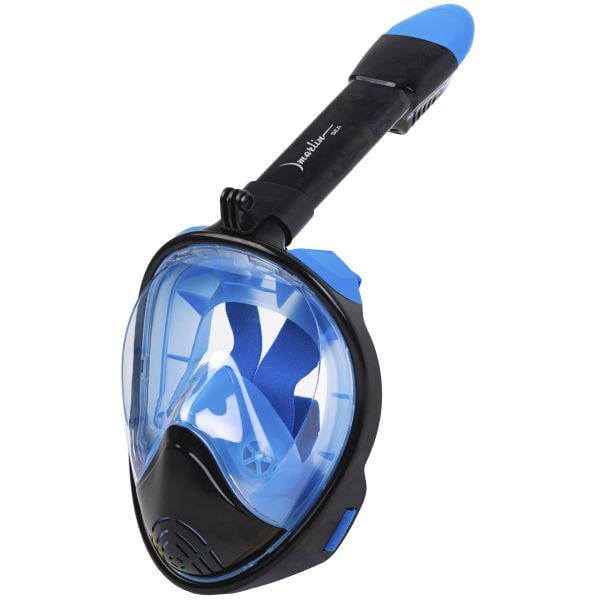 Маска для снорклинга полнолицевая Marlin SEA L/XL Black/Blue Маска для снорклинга полнолицевая Marlin SEA L/XL Black/Blue
