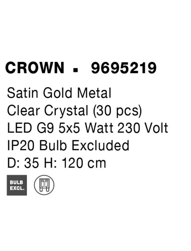 Подвес Nova Luce Crown (9695219) - фото 7