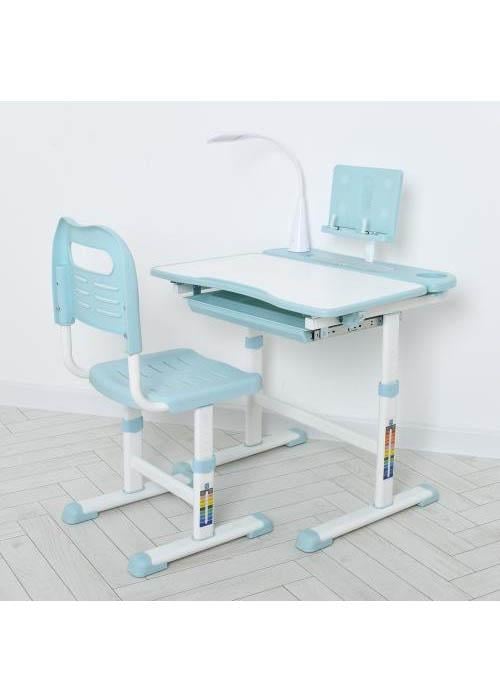 Парта регулируемая Bambi со стулом Бело-голубой (M 4428-12) Парта регулируемая Bambi со стулом Бело-голубой (M 4428-12)