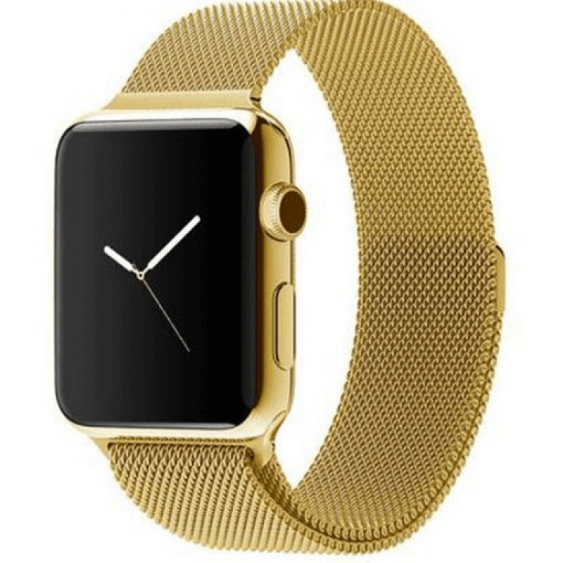 Ремінець Elite Milanese Loop Міланська петля для Apple Watch 38/40/41 мм S/M Gold