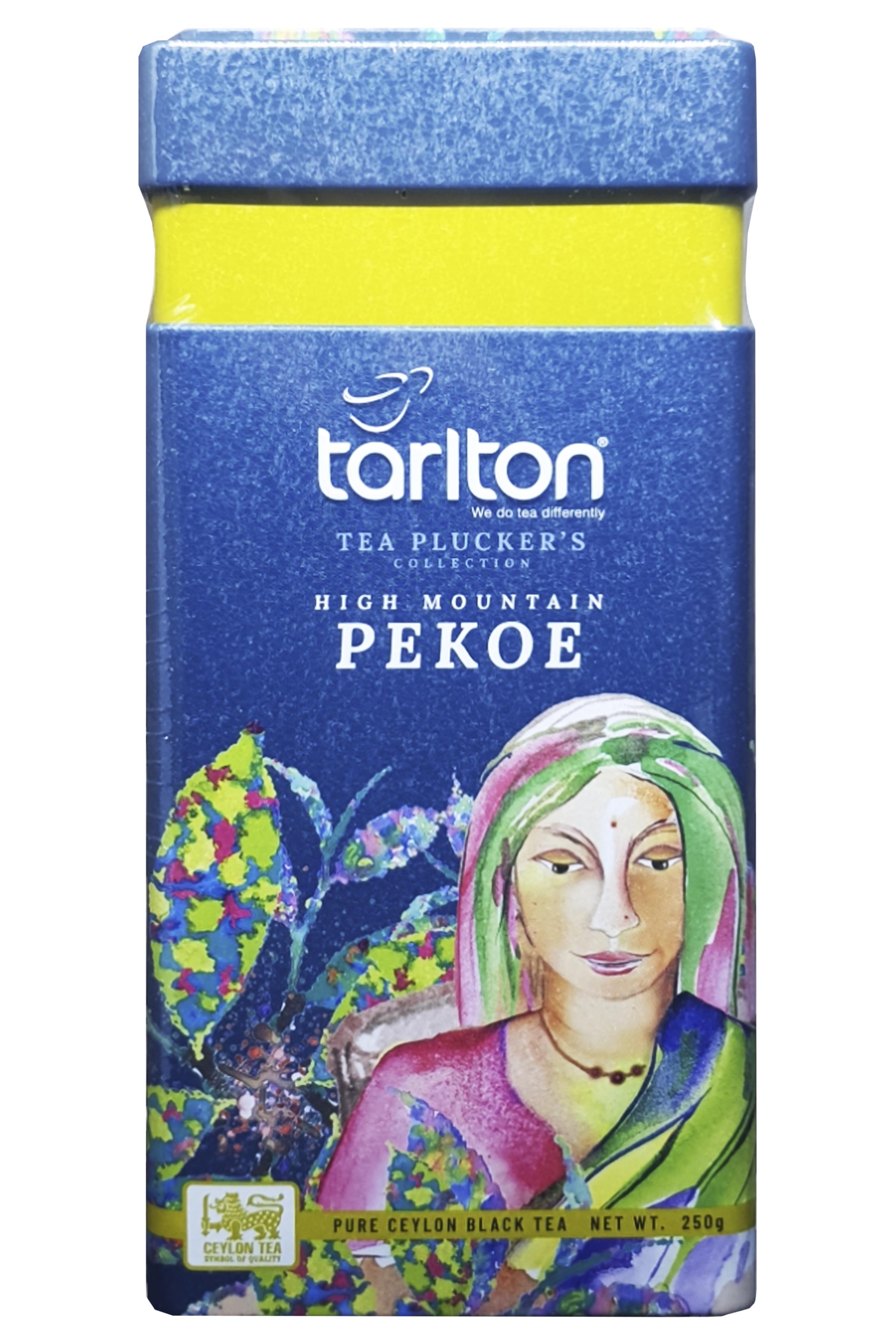 Чай Tarlton Пекое высокогорный черный в металлической банке 250 г (58848)