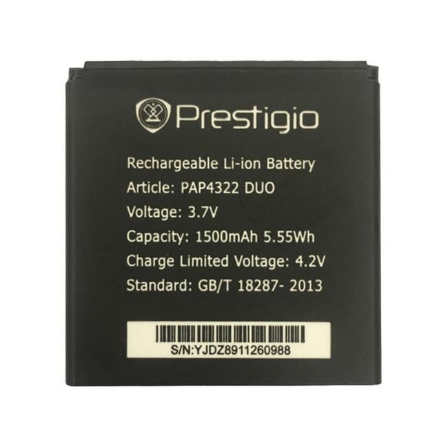 Акумулятор для Prestigio PAP4322 1500 mAh (000021645)