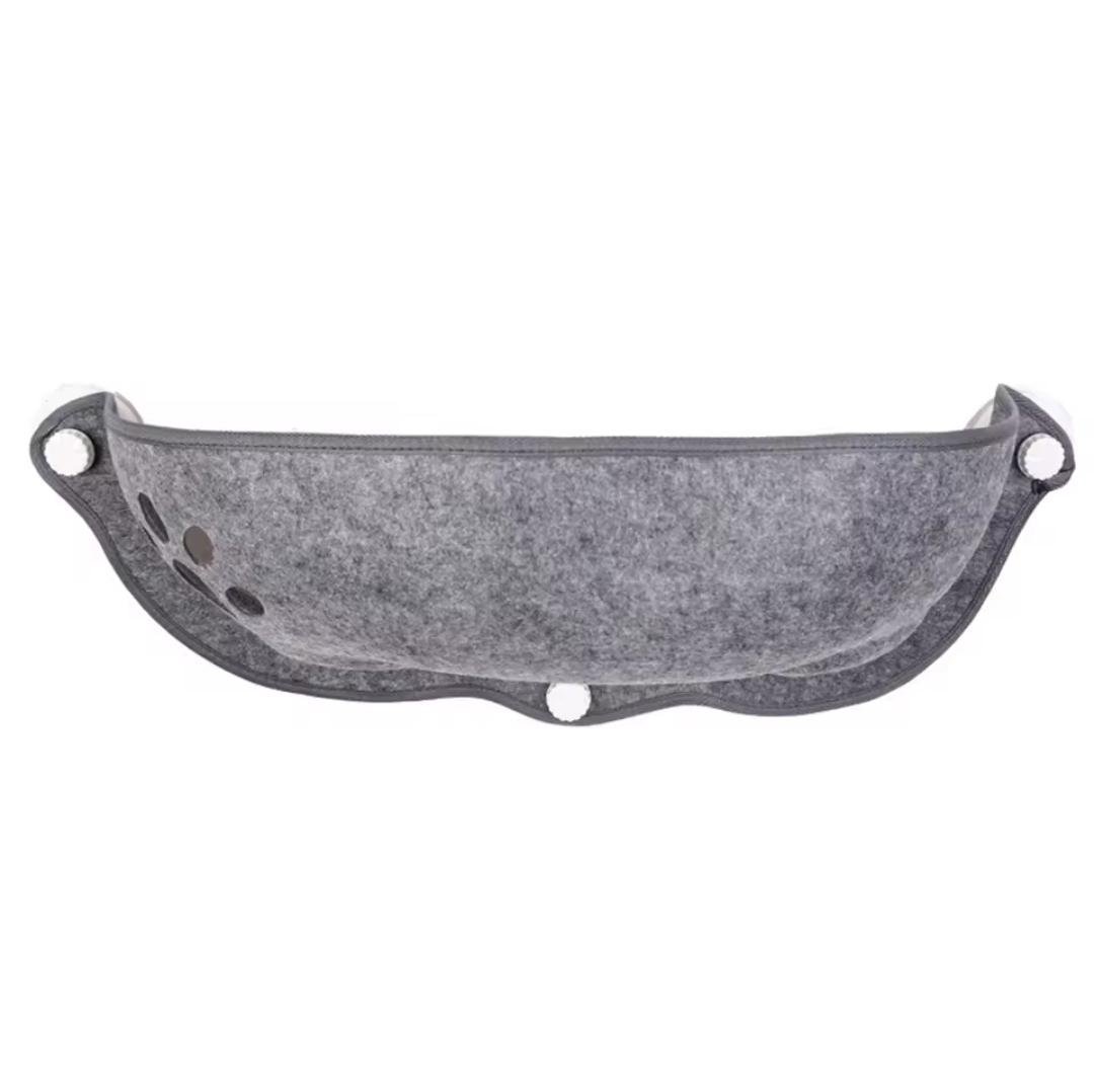 Лежак для кішки віконний з міцними присосками Сірий 52 см (1652)