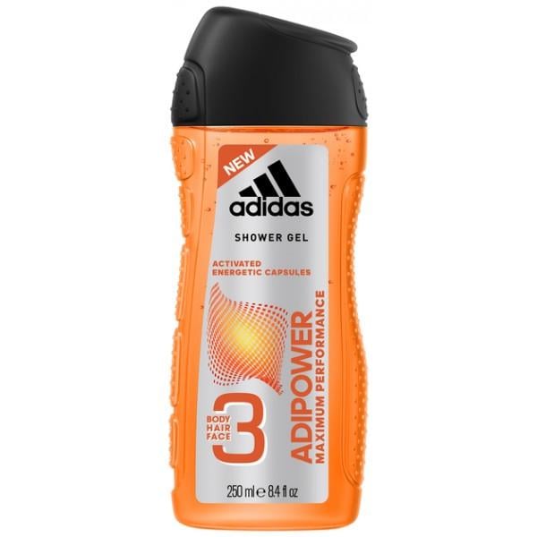 Гель для душу Adidas Adipower 3в1, 250 мл