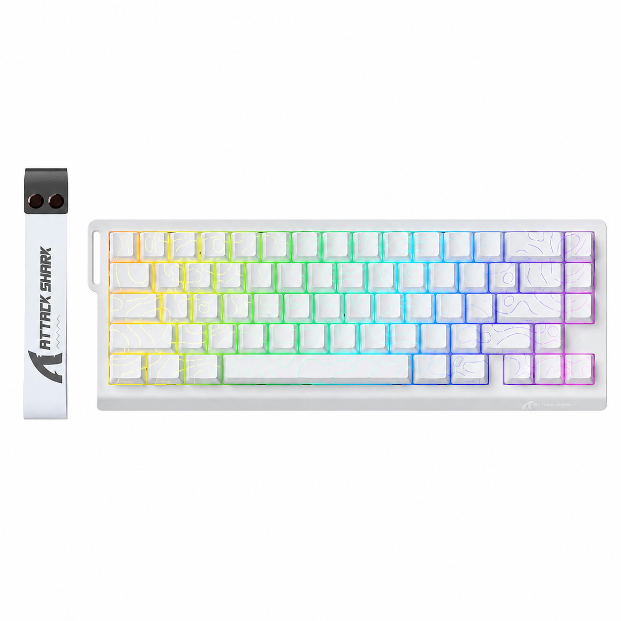 Клавиатура магнитная механическая Attack Shark X68 HE 60% 66 клавиш с RGB подсветкой Rapid Trigger/Hot Swap/USB Type-C