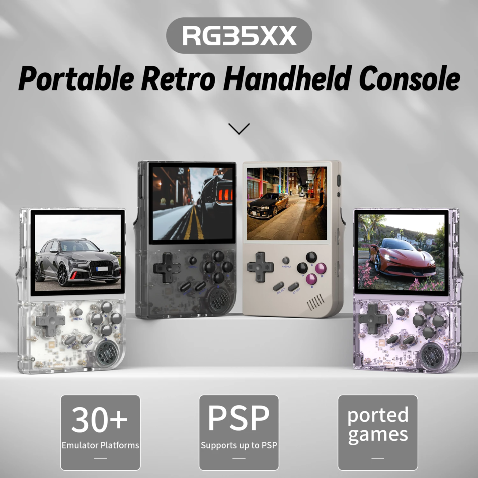 Ігрова консоль портативна ретро ANBERNIC RG35XX Gray (RG35XX-1) - фото 6