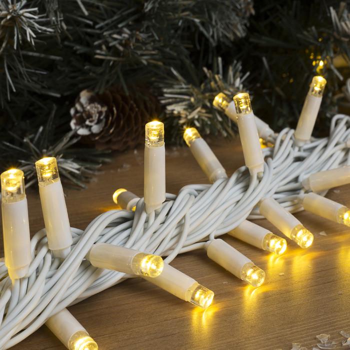 Гірлянда вулична з flash мерехтінням Alphatrade Premium Нитка 10 м 100 LED Білий/Теплий білий (120198)