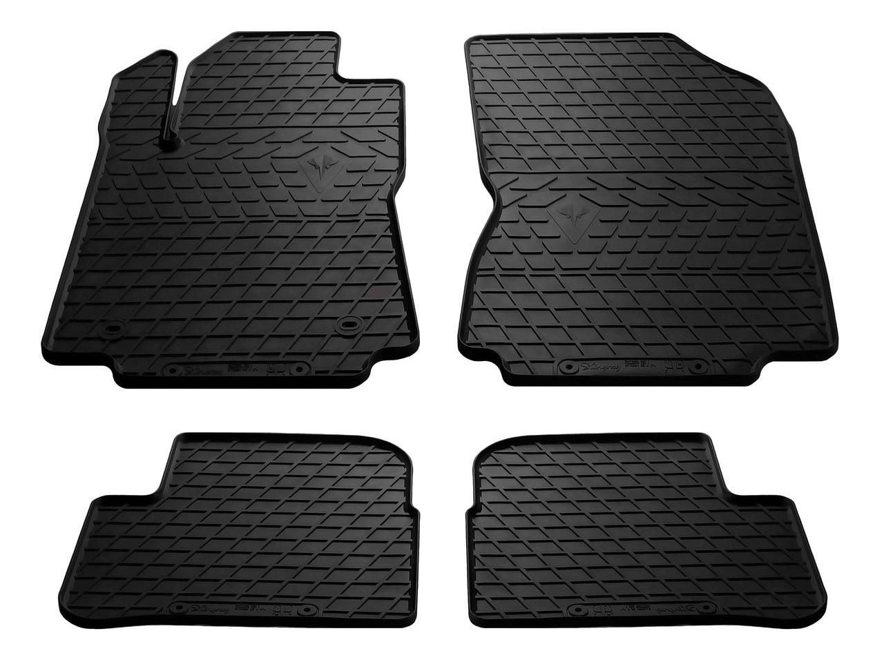 Коврики резиновые Stingray для Citroen C3 III 17- design 2016 4 шт. (1103044)
