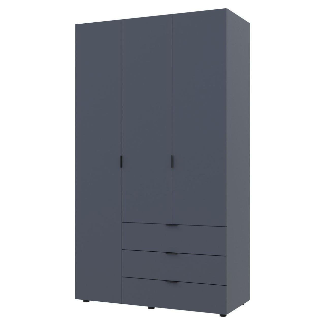 Шкаф распашной для одежды Doros Гелар 116,2х49,5х203,4 см Графит (26795710)