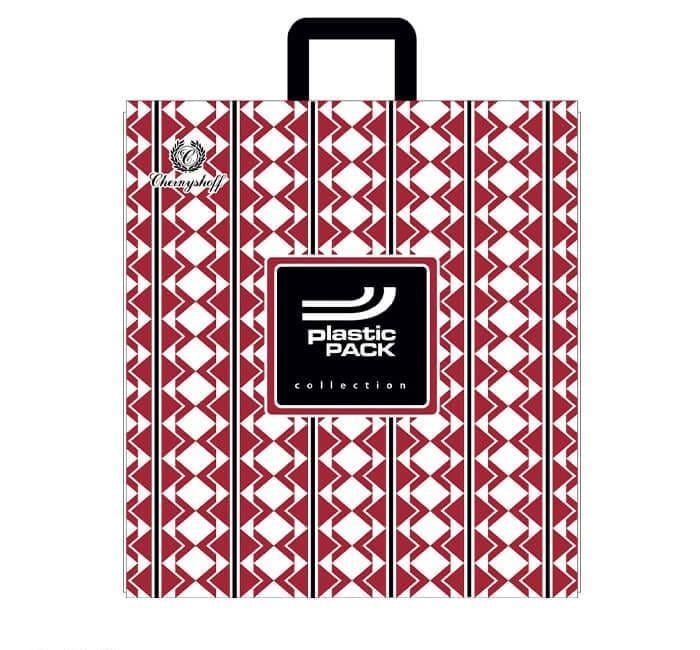 Пакет ПластикПак Узор красный 40х42 см 100 шт. (3471)