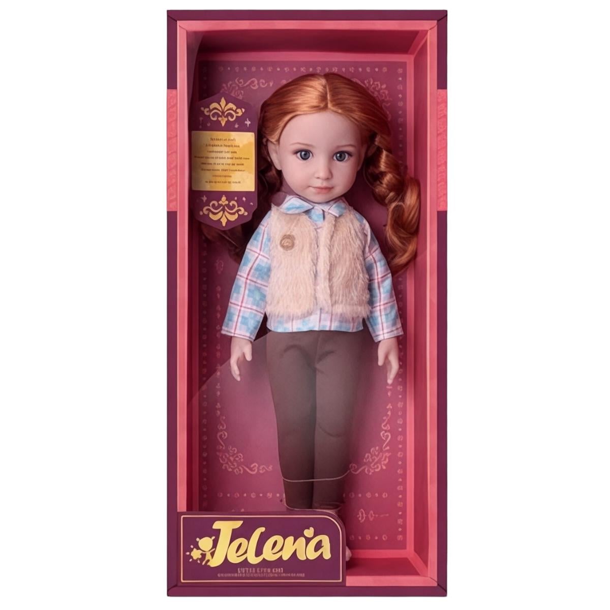 Кукла Jelena 69001-5 37 см с длинными прошитыми волосами в коробке (114081)