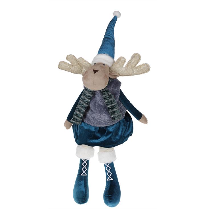 Мягкая игрушка новогодняя BonaDi Олень Девочка (877-101)