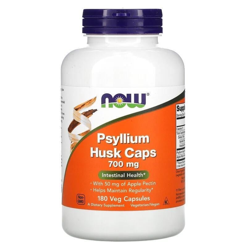 Псиліум Now Foods Psyllium Husk Caps для кишечника 180 капс. 700 мг
