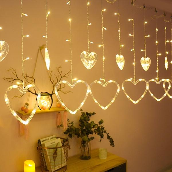 Гирлянда Love Hart штора 138 LED 8 режимов (CC18016)