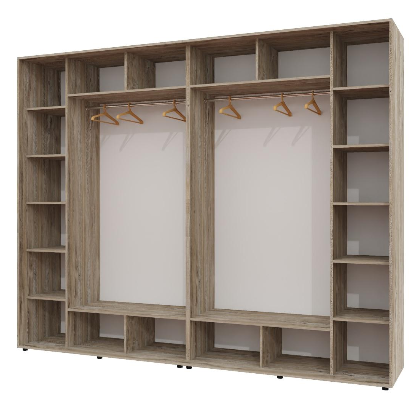 Корпус шафи-купе Алекса ШК-02 290х60х240 см Дуб клондайк Корпус шафи-купе Алекса ШК-02 290х60х240 см Дуб клондайк
