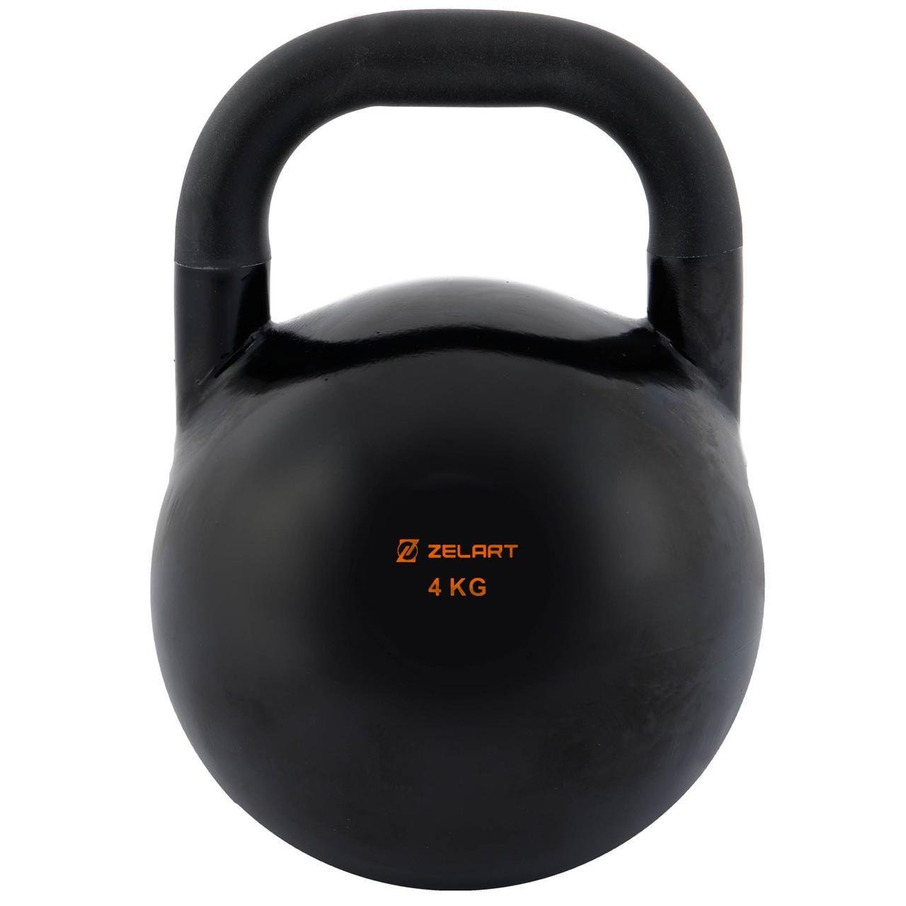Гиря змагальна Zelart TA-7795-4 цільна сталева забарвлена 4 кг (2532854977) Гиря змагальна Zelart TA-7795-4 цільна сталева забарвлена 4 кг (2532854977)