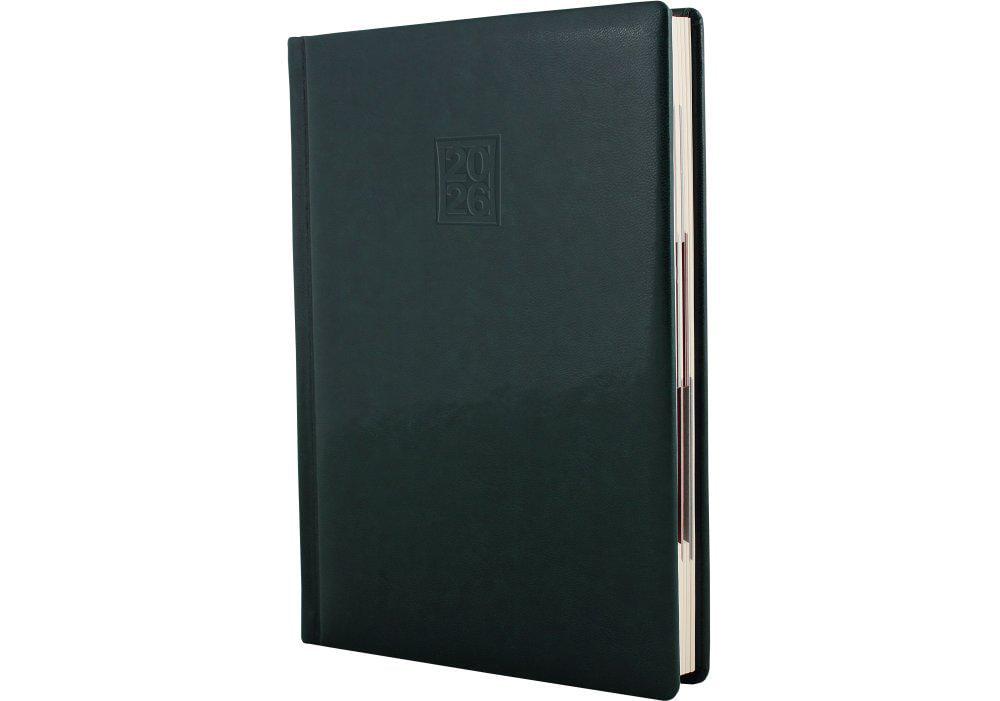 Щоденник датований 2026 Optima Gloss A5 352 стор. Зелений (O25217-04)