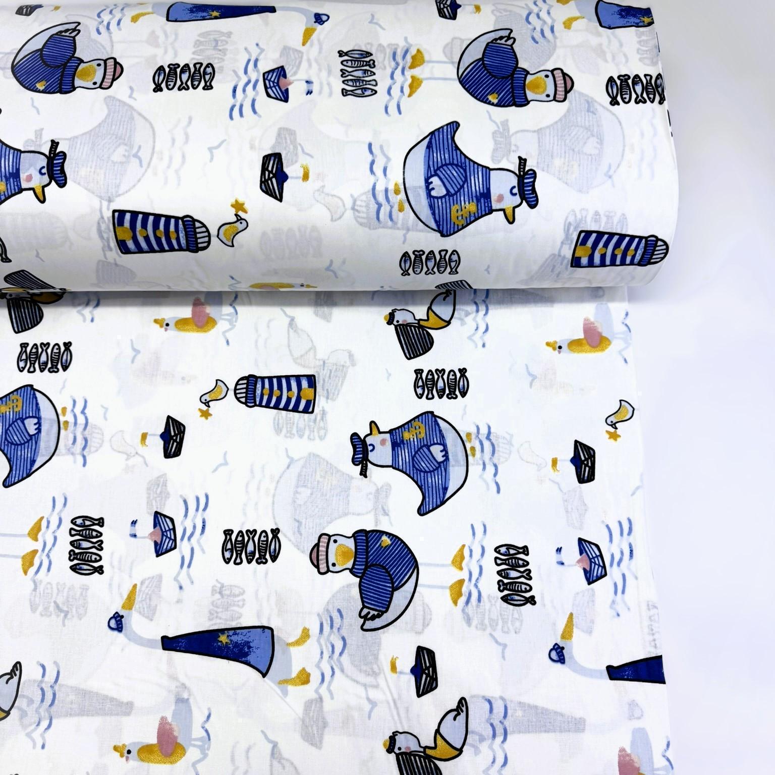 Ткань для постельного белья ранфорс утка моряк 240 см (9.26901/18)