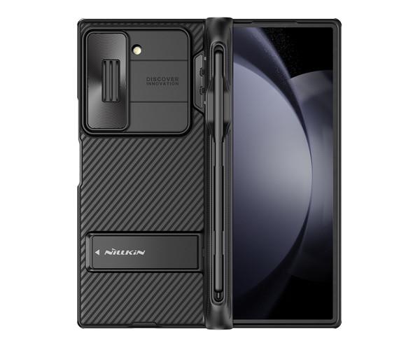Чохол-накладка Nillkin Cam Shield Pen Holder для Samsung Galaxy Fold6 з підставкою та тримачем для стилуса Чорний