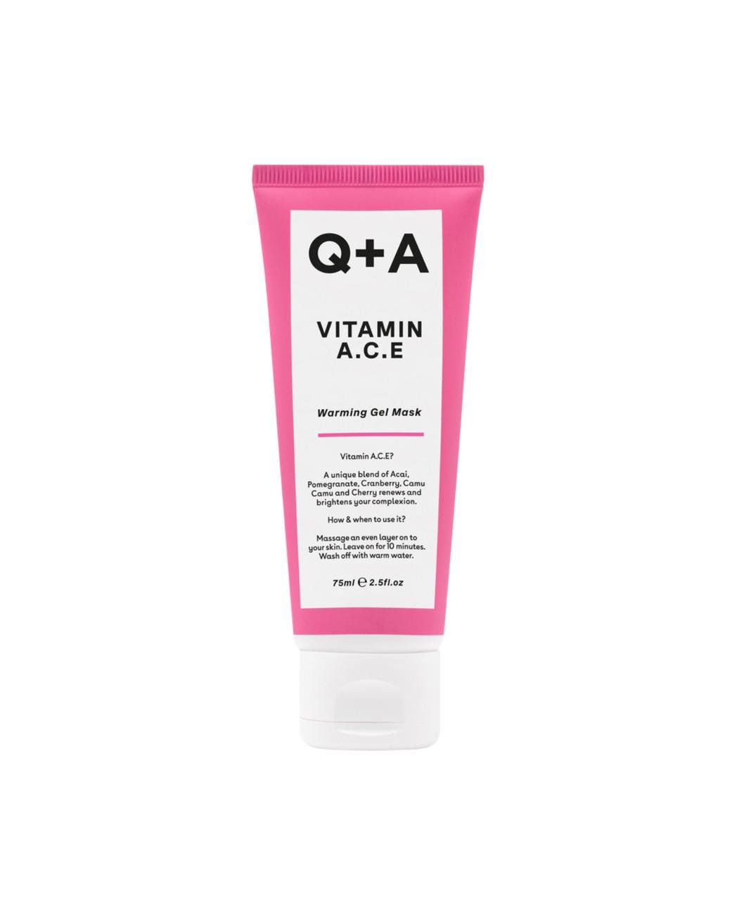 Маска для лица мультивитаминная Q+A Vitamin A.C.E. Warming Gel Mask 75 мл (A1078)