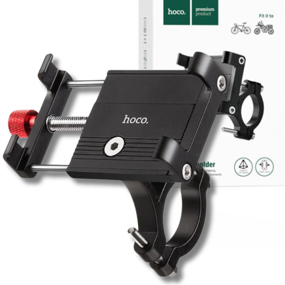 Тримач для смартфона на велосипед Hoco універсальний алюмінієвий Чорний (DCA4) Тримач для смартфона на велосипед Hoco універсальний алюмінієвий Чорний (DCA4)