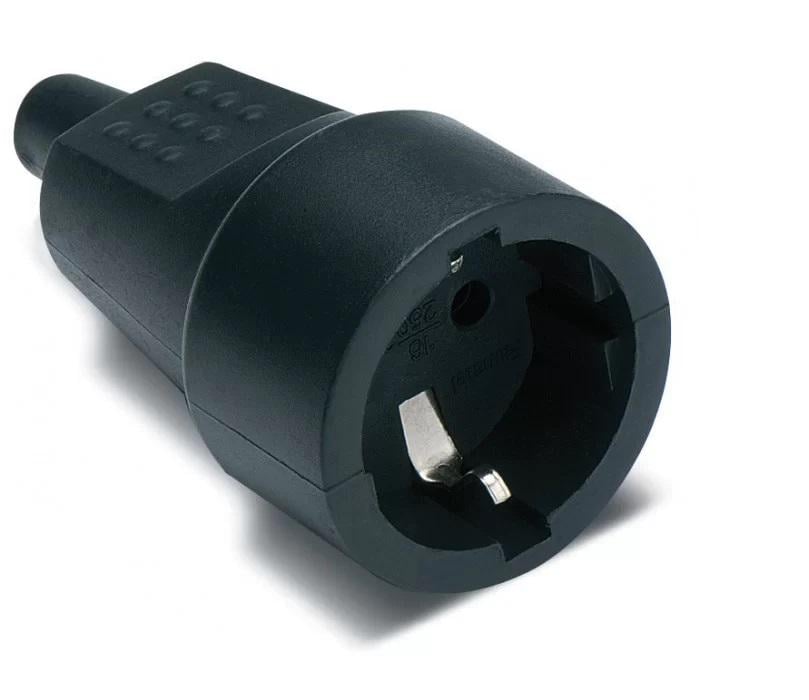 Розетка кабельная прорезиненная Famatel 2104 SCHUKO 16А 250V (17877840)