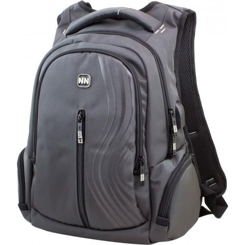 Рюкзак молодежный Winner USB 28x18x42 см Серый (393)
