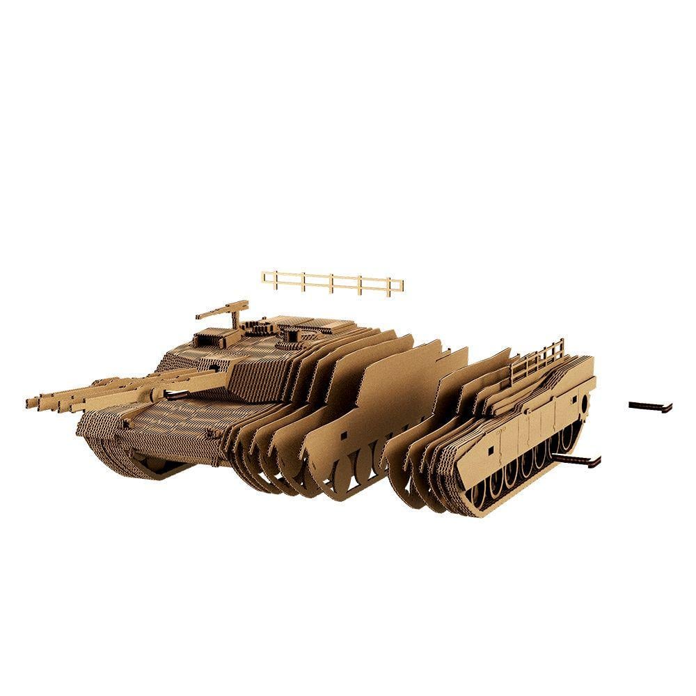 Пазл картонний 3D Cartonic Танк 83 деталі (2466214016) - фото 5 Пазл картонний 3D Cartonic Танк 83 деталі (2466214016) - фото 5