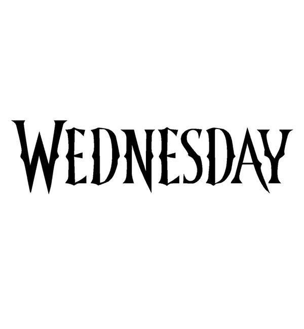 Наклейка на шар 18" Wednesday черный (10659159)