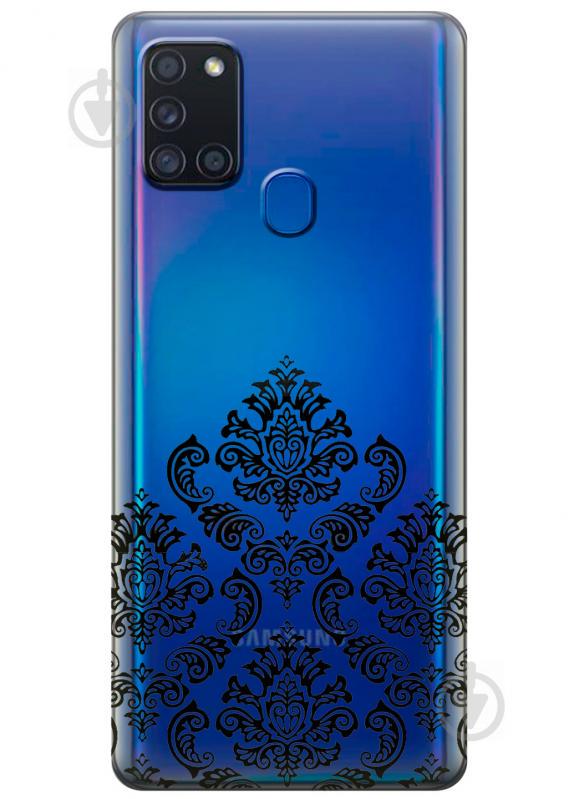 Силиконовый чехол iSwag для Samsung Galaxy A21s Мандала (KS2776)
