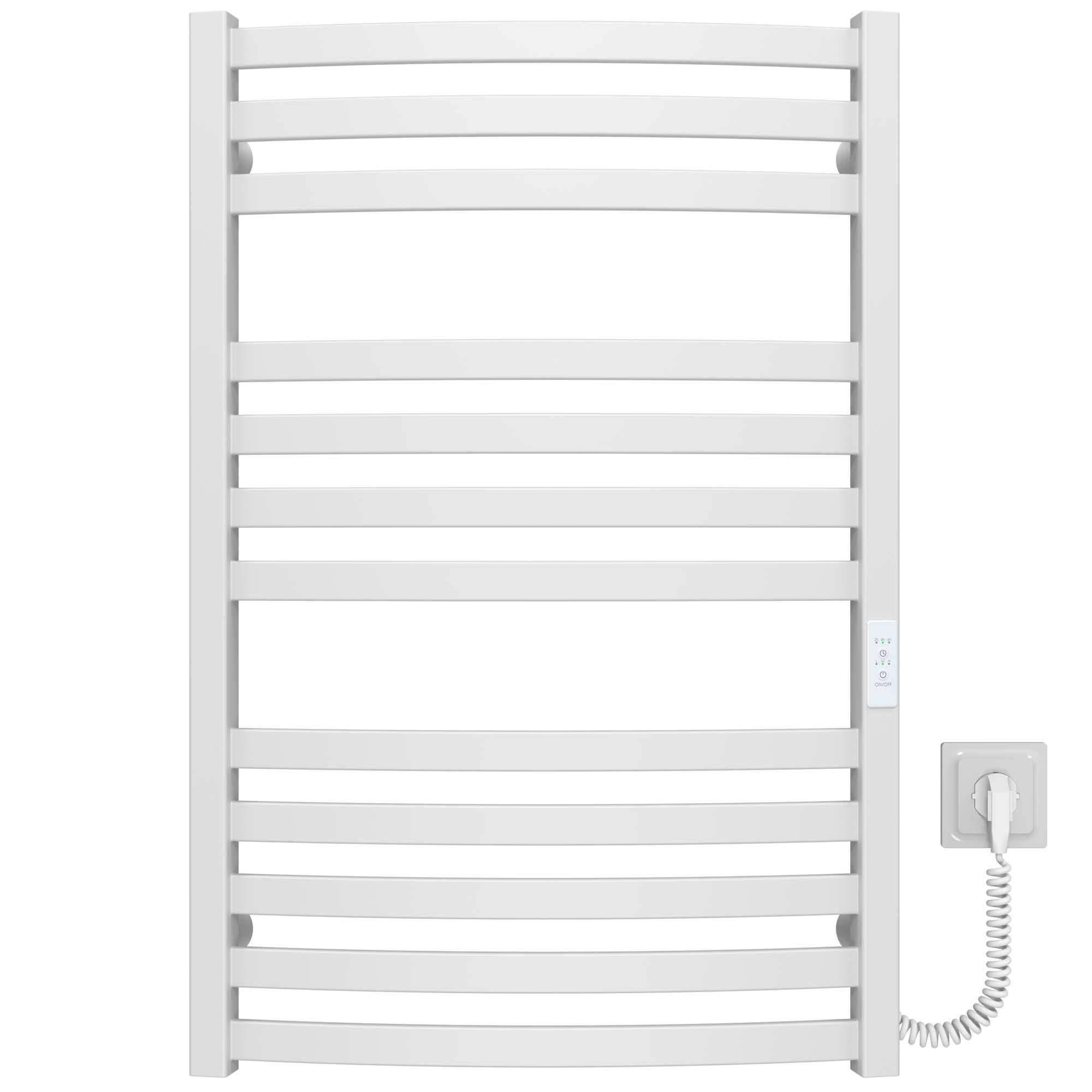 Полотенцесушитель электрический Deffi Adriana П12 WD04 правое подключение крашеная сталь 500х800 мм Белый (B.AR.80.50.12.EWR4)