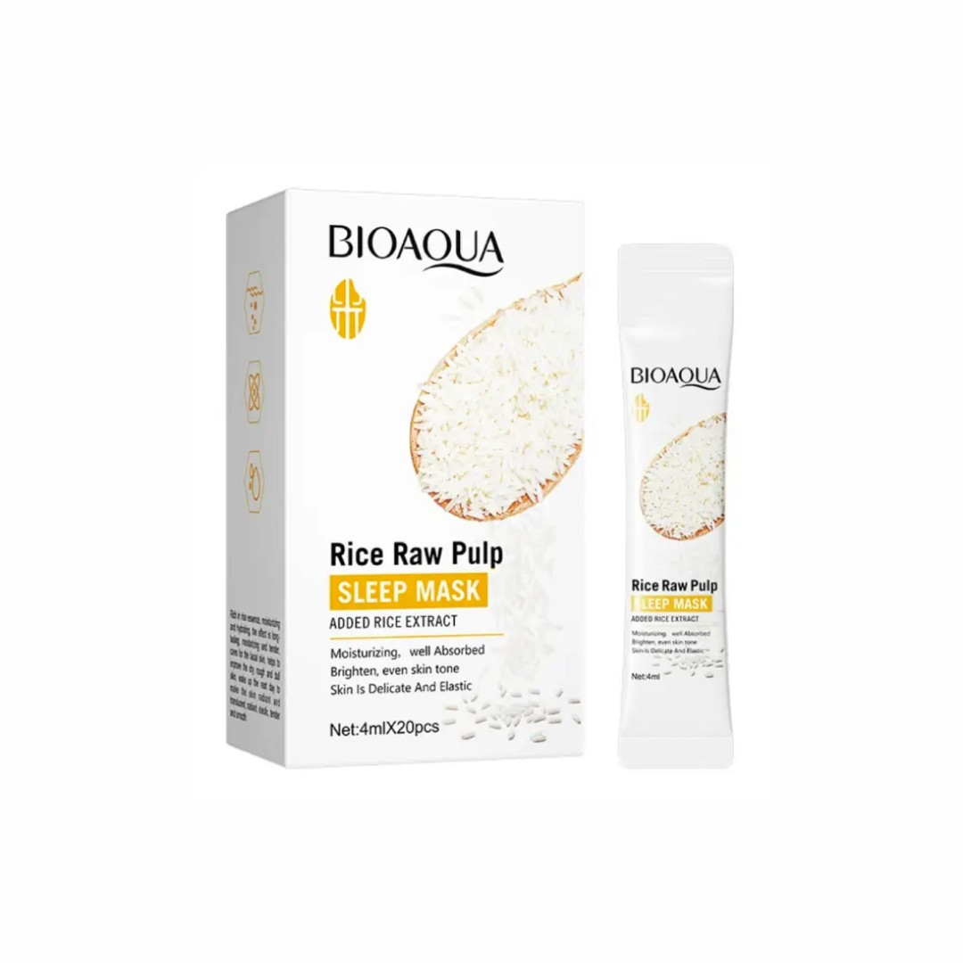 Маска для лица ночная Bioaqua Rice Raw Pulp Sleep Mask 20 сошеток (27301627)