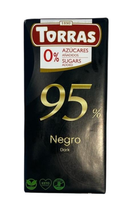 Шоколад черный Torras 95% 75 г (60622)