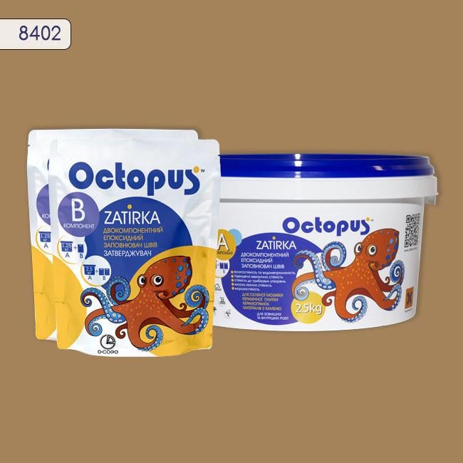 Затирка для плитки Octopus Zatirka 8402 епоксидна 2,5 кг