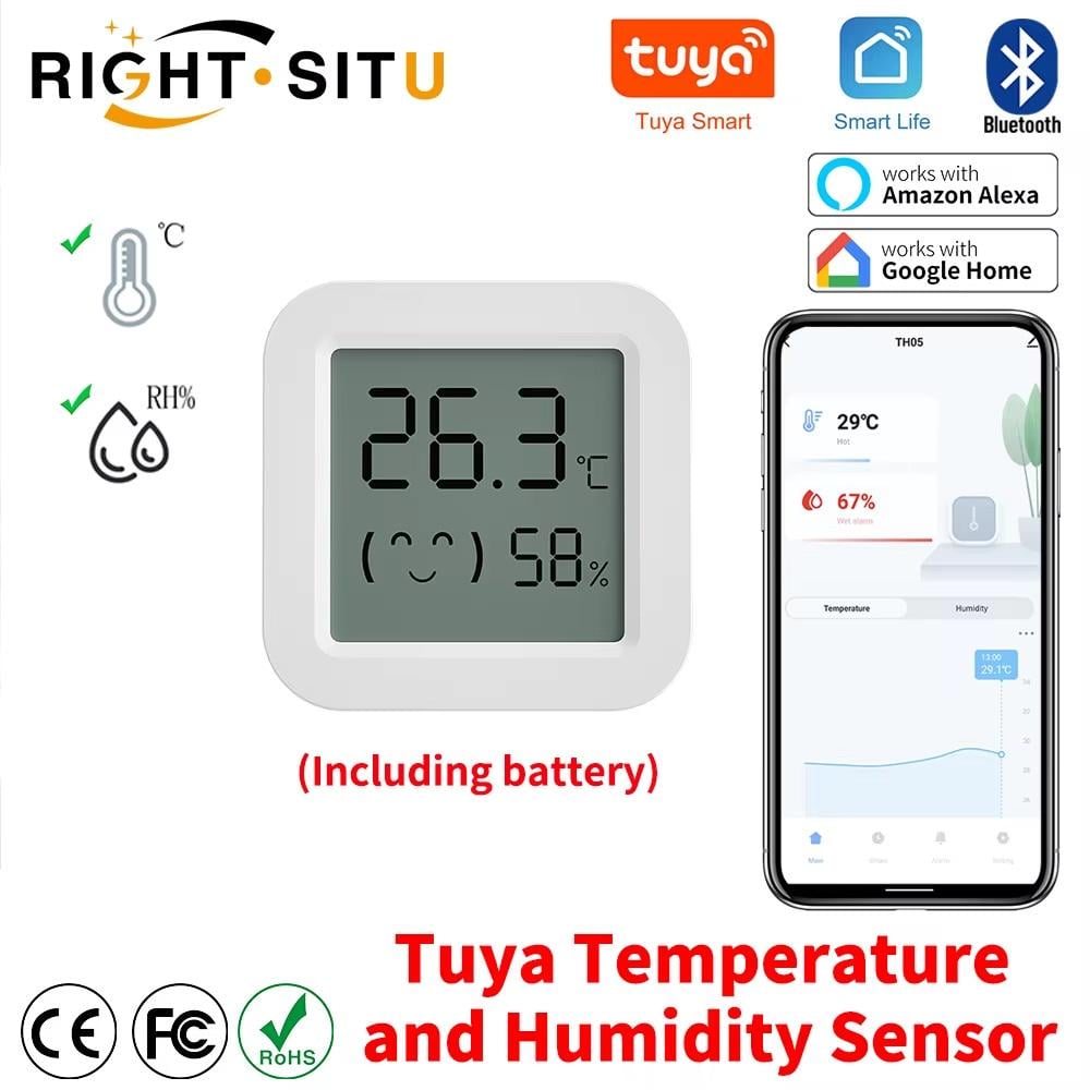 Датчик температуры и влажности BTH05 SmartHome Bluetooth White (SSBTH05THDW) - фото 5