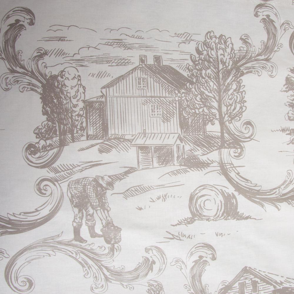 Ткань бязь ранфорс для постельного белья Фазенда 130 гр/м2 240 см Бежевый (2,28088/9)