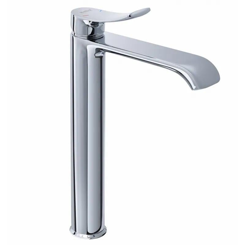 Смеситель для умывальника высокий Haiba BOLERO 001 High NUT Хром (HB9575)